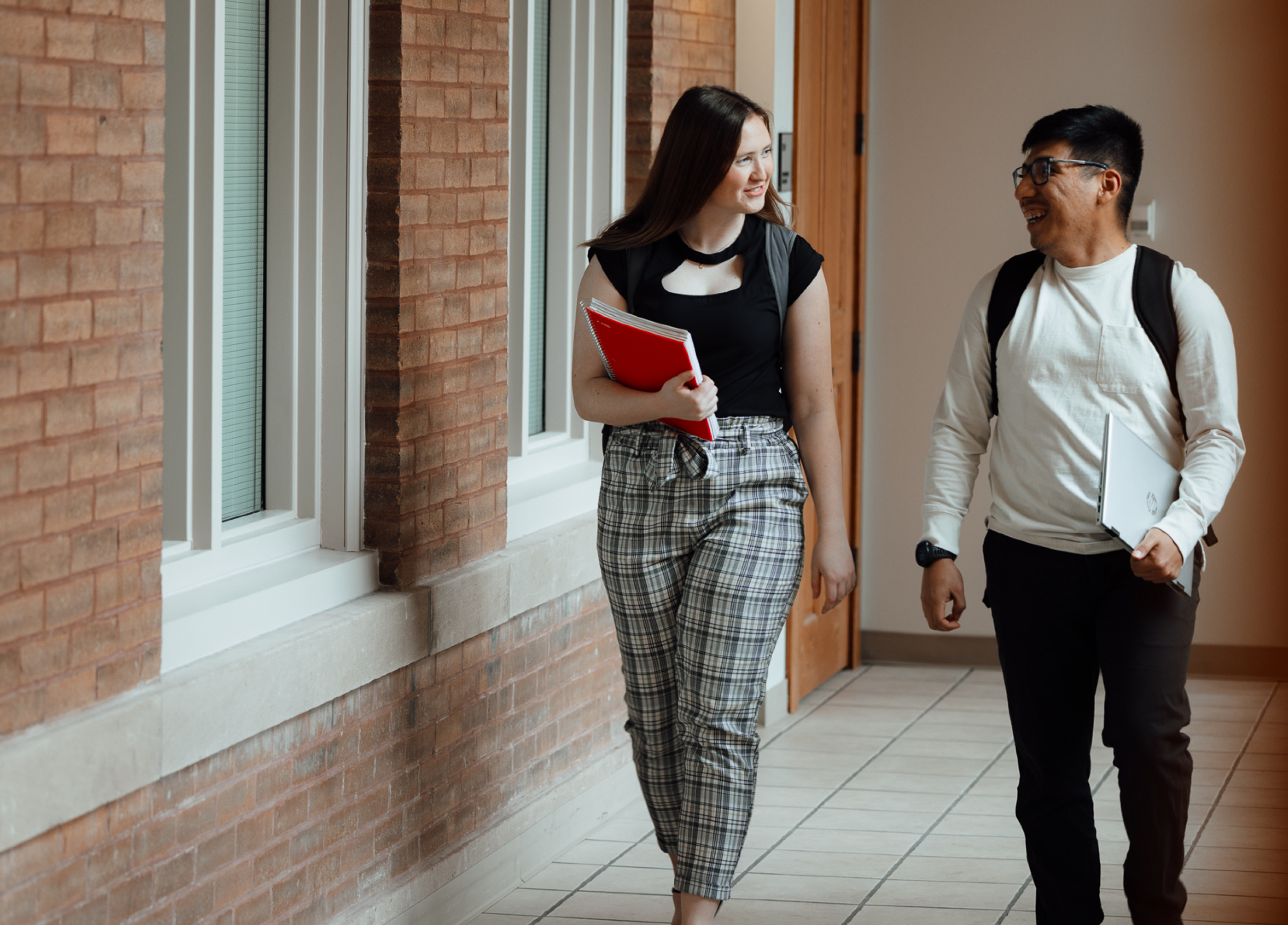 Pre-Law students walking to class